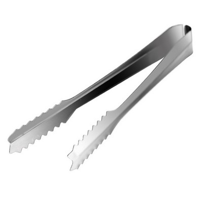 Stainless Steel Ice Tongs With Sharp Teeth for Cocktails Whiskeys Kitchen Food Serving