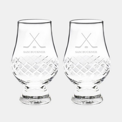 6.75 Oz. Diamond Glencairn Whiskey Glass Pair