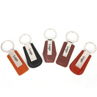 Custom Shape Leatherette Key Tag