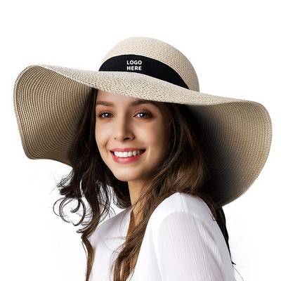 Women's Wide Brim Sun Straw Hat