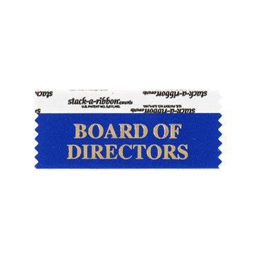 Board Of Directors Stk A Rbn Blue Ribbon With Gold Imprint