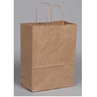 Natural Kraft Paper Gem Shopping Bag (5.25"x3.25"x8.375")