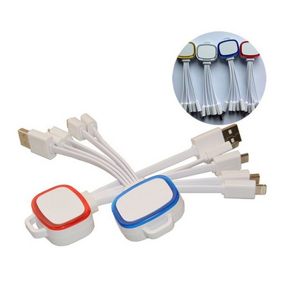 5-in-1 Light-Up Flat Noodle Cable