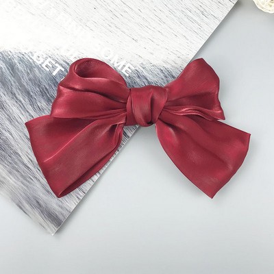 Custom Bow Satin Hairpin For Women