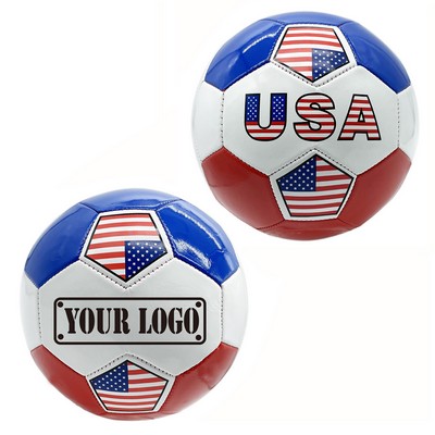 Custom American Flag Soccer Ball