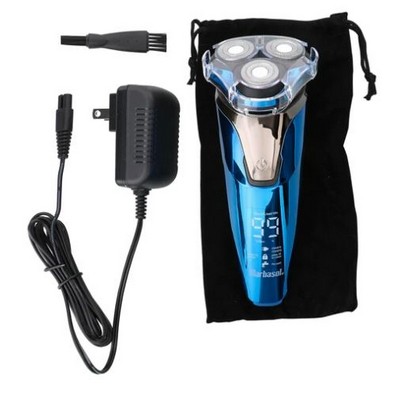 Barbasol Rechargeable Wet and Dry Rotary Shaver w/LCD Screen