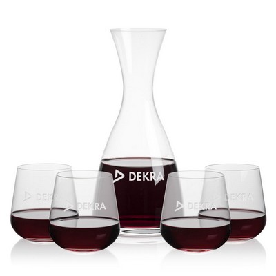 Barham Carafe & 4 Howden Stemless Wine