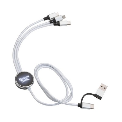 Fuller Light-Up Multi-Charge Cable - White