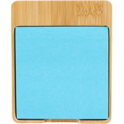 Bamboo Desk Note Holder With Notepad