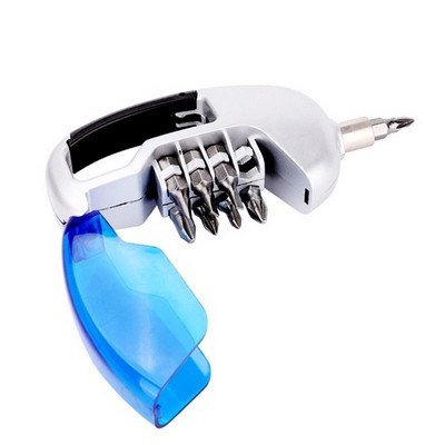 Carabiner Screwdriver Kit w/LED FlashLight