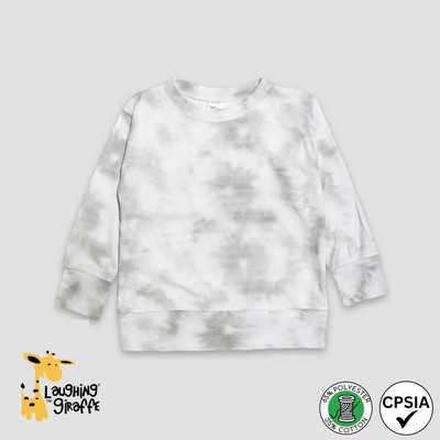 Toddler Long Sleeve Pullover T-Shirts - Smoke - Polyester-Cotton Blend - Laughing Giraffe®