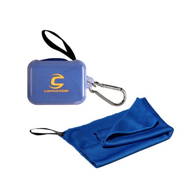 Cooling Towel in Carabiner Case