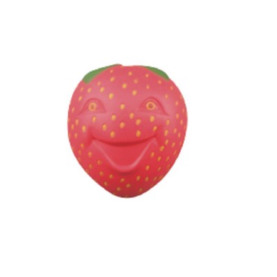 Strawberry Shaped Stress Reliever w/Face