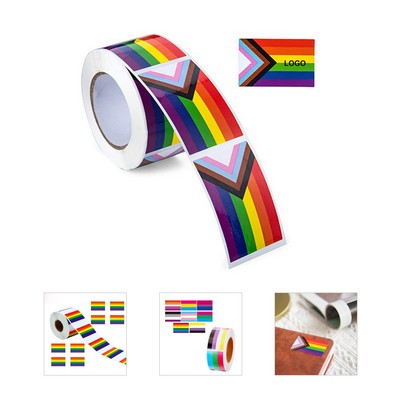 Rainbow Flag Sticker 1 Roll