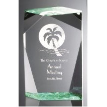 Faceted Rectangle Acrylic Award, 6"H