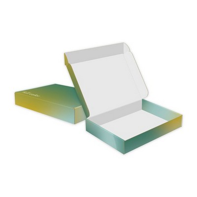 E-flute Full Color Custom Mailer Boxes - 12" x 9" x 2"