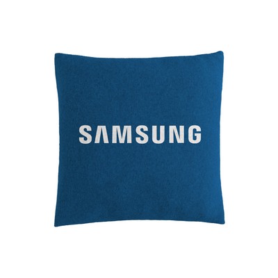 Custom Cotton Blend Jacquard Knitted Logo Pillow Case