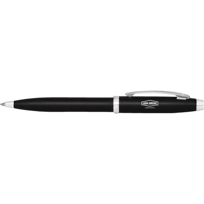 Sheaffer® 100 Matte Black Ballpoint Pen With Nickel Plated Trims