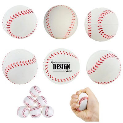 Baseball PU stress relief ball squeeze toy ball