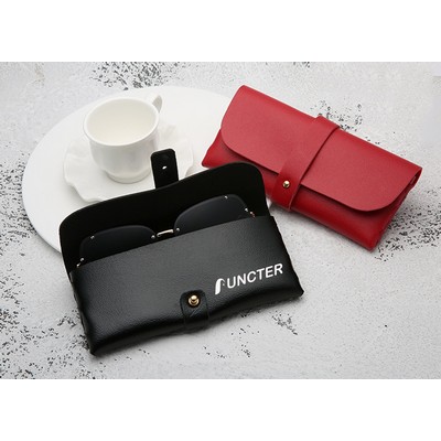 Fashionable PVC Leather Eyeglass Case