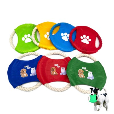 Flying Disc Dog Rope Toy