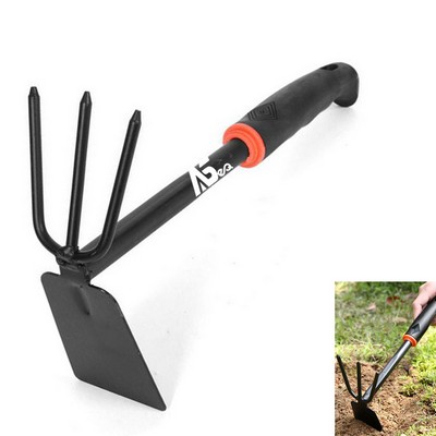 2 in 1 Garden Fork Prong and Hoe