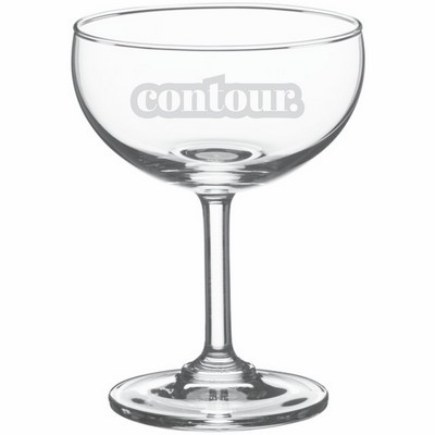 Deep Etched or Laser Engraved Acopa 7 oz. Coupe Cocktail Glass