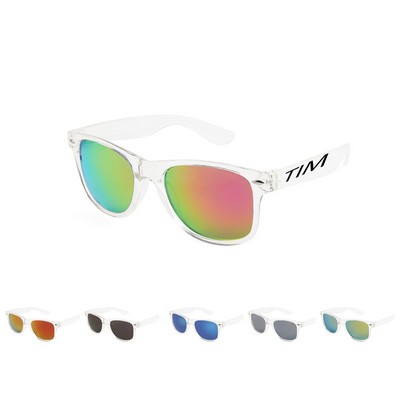 Adults Clear Frame Rainbow Sunglasses