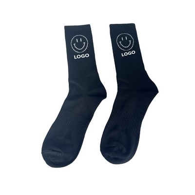 Jacquard Pure Cotton Socks