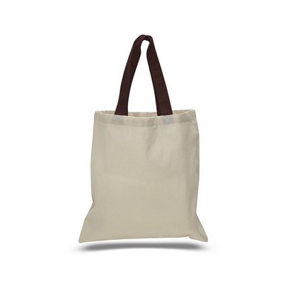 Cotton Tote Bag Natural Body with Color Handles