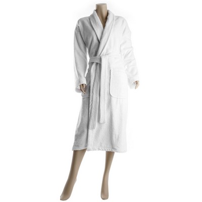 The Luxe Pleat Back Hotel Shawl Collar Robe (OSFM)