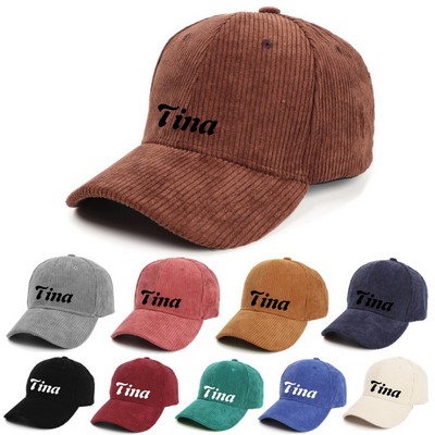 Corduroy Baseball Cap