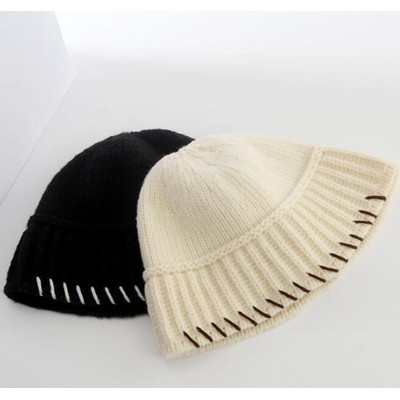 Solid Color Stylish Knit Sweater Hat