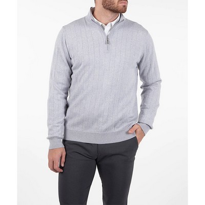 Signature Merino Lined 1/4 Zip Mock Neck Wind Sweater