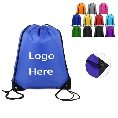 210D Polyester Drawstring Backpack