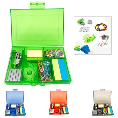 Compact Stationery Set in Mini Desk Kits Box for Organization