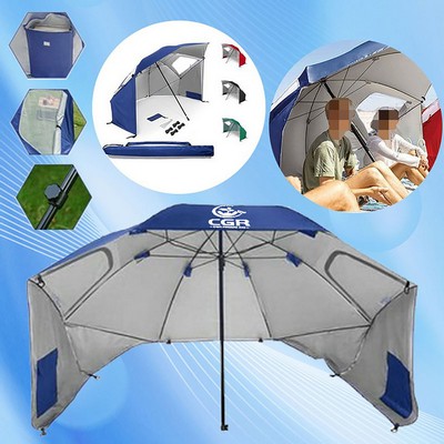 Compact Tent for Camping and Fishing under Beach Umbrella