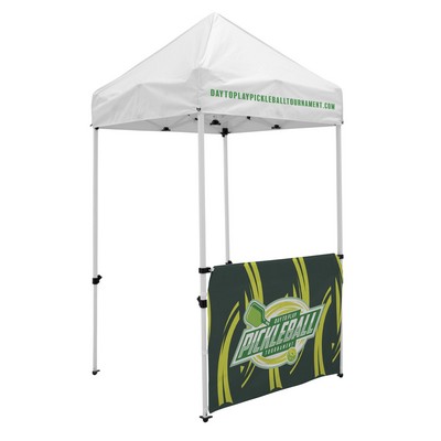 5' Economy Tent Half Wall (Dye Sublimated, Single-Sided)