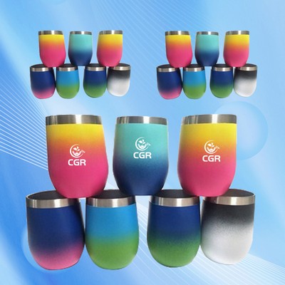 Egg Shape 12 Oz. Portable Tumbler - Uniquely Designed Cup