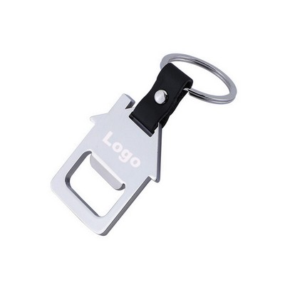 House Shape Metal Key Chain