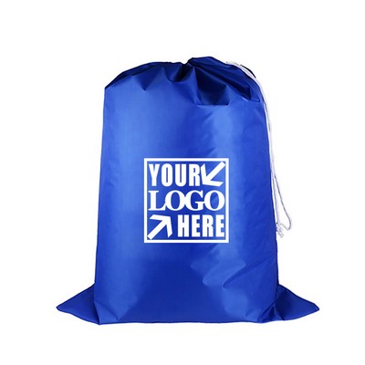 Large Capacity Heavy Duty Polyester Drawstring Laundry Bag