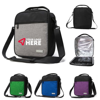 Insulated Soft Cooler Lunch Bag w/Adjustable Strap