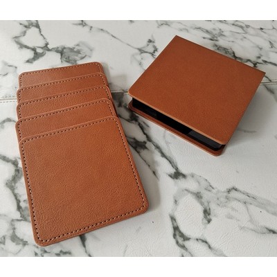 Square Shaped PU Leather Coasters Set