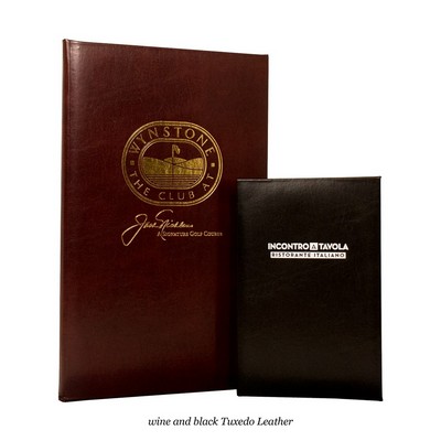 Tuxedo Leather 2 View Menu Cover