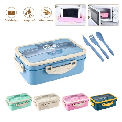 Portable Bento Lunch Box With Lids Utensils