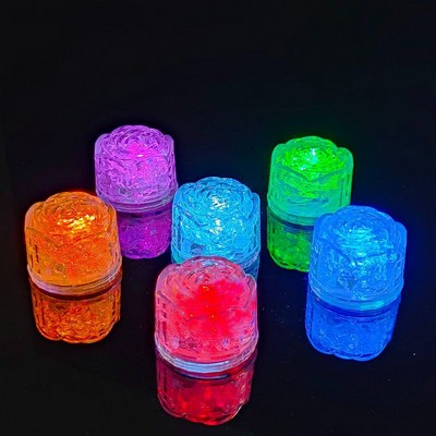 Rose Shape Seven Color LED Lightup Ice Cube