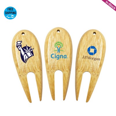 Bamboo Golf Divot Tool