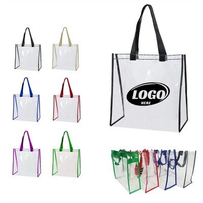 Clear Vinyl Stadium Tote Bag