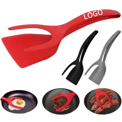 Multifunctional steak frying spatula and clip 2-in-1