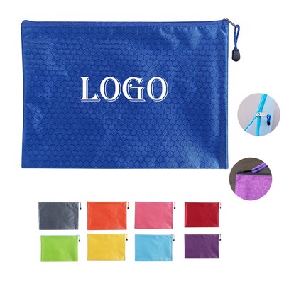 A4 Size Canvas Zipper File Bags